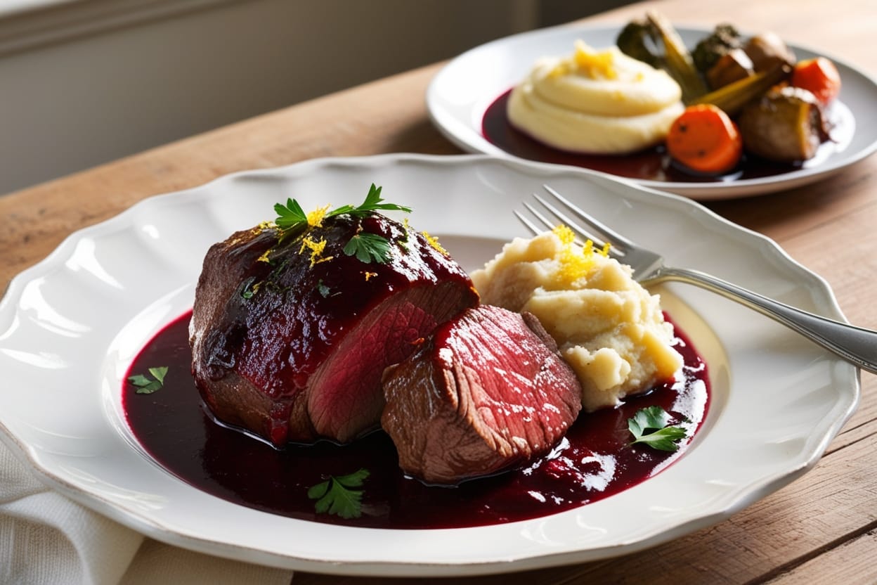 Recipe for Sweet Cherry Wine Beef