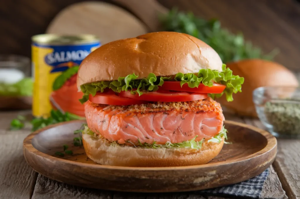 Canned salmon burger recipe