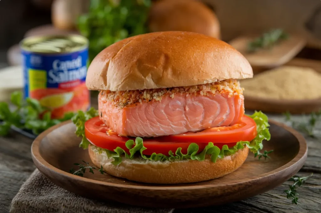 Canned salmon burger recipe