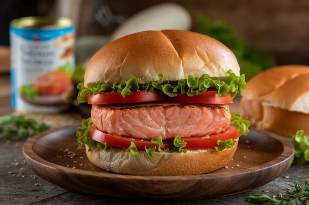 Canned salmon burger recipe