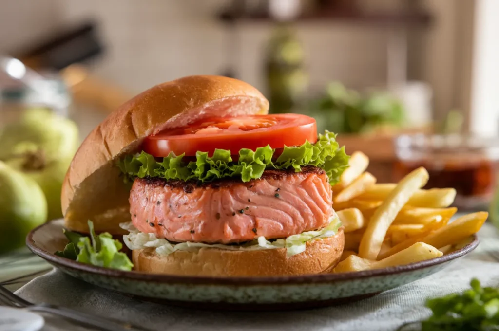 Canned salmon burger recipe