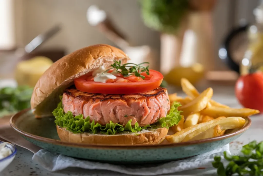 Canned salmon burger recipe