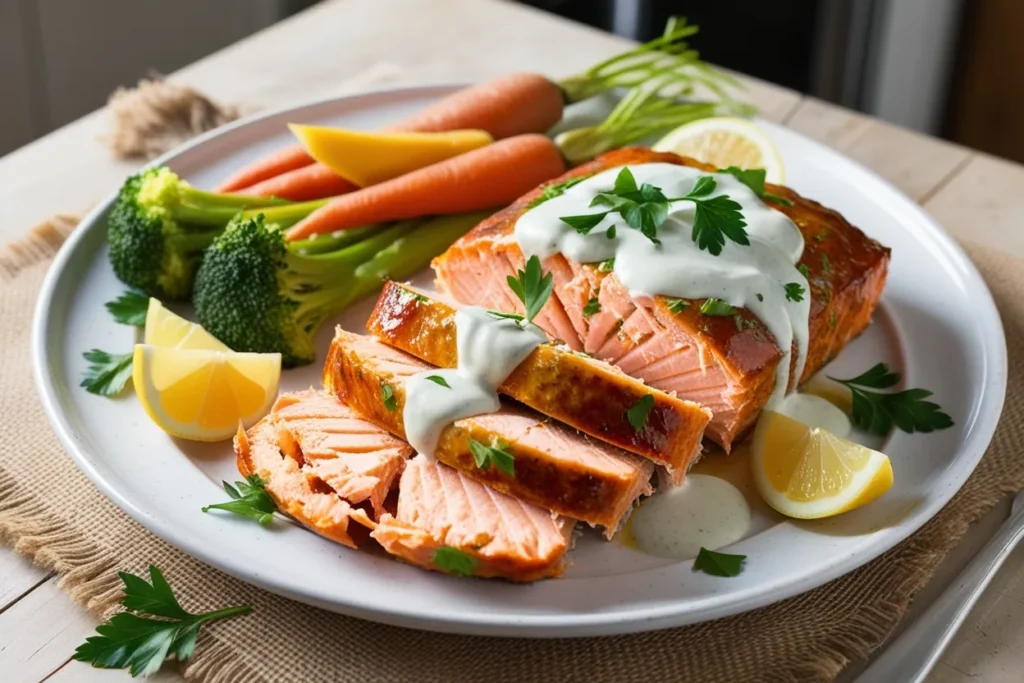 Salmon Loaf with White Sauce Recipe