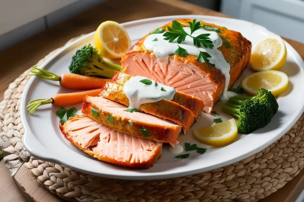 Salmon Loaf with White Sauce Recipe