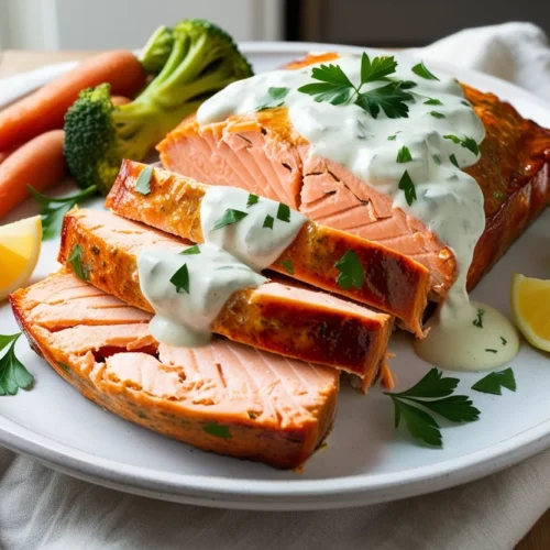 Salmon Loaf with White Sauce Recipe