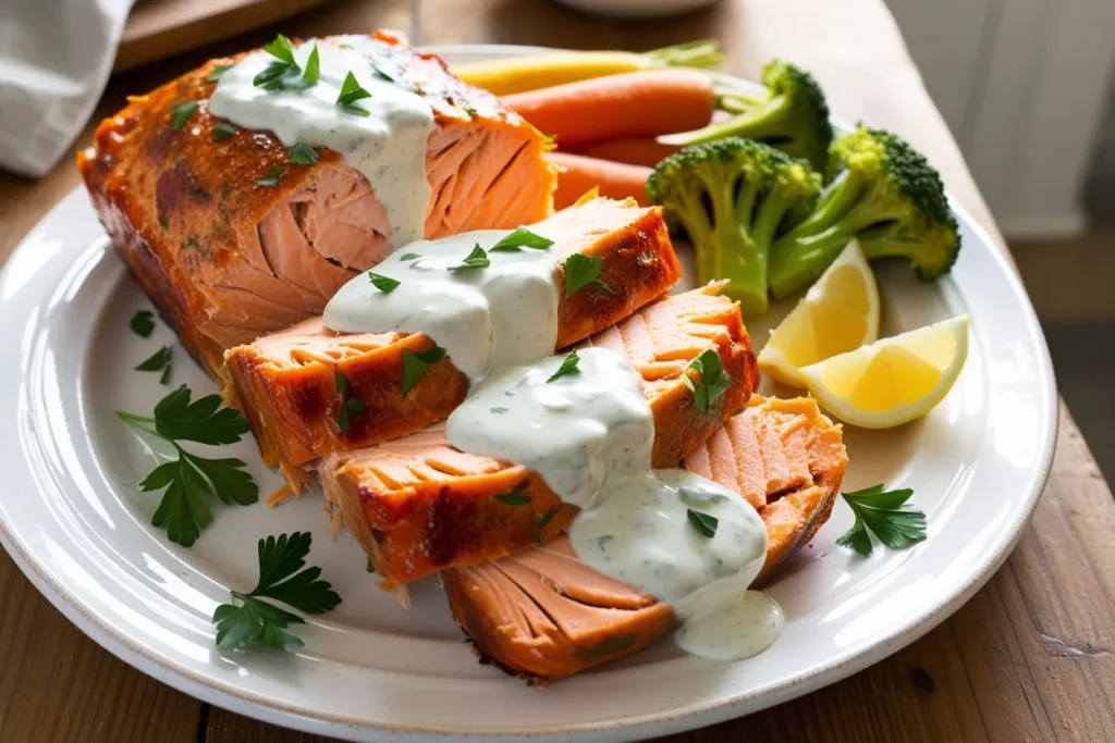 Salmon Loaf with White Sauce Recipe