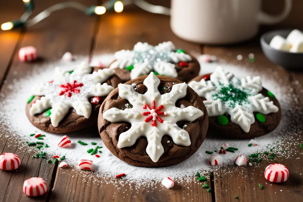 Winter Wonderland Chocolate Chip Christmas Cookies