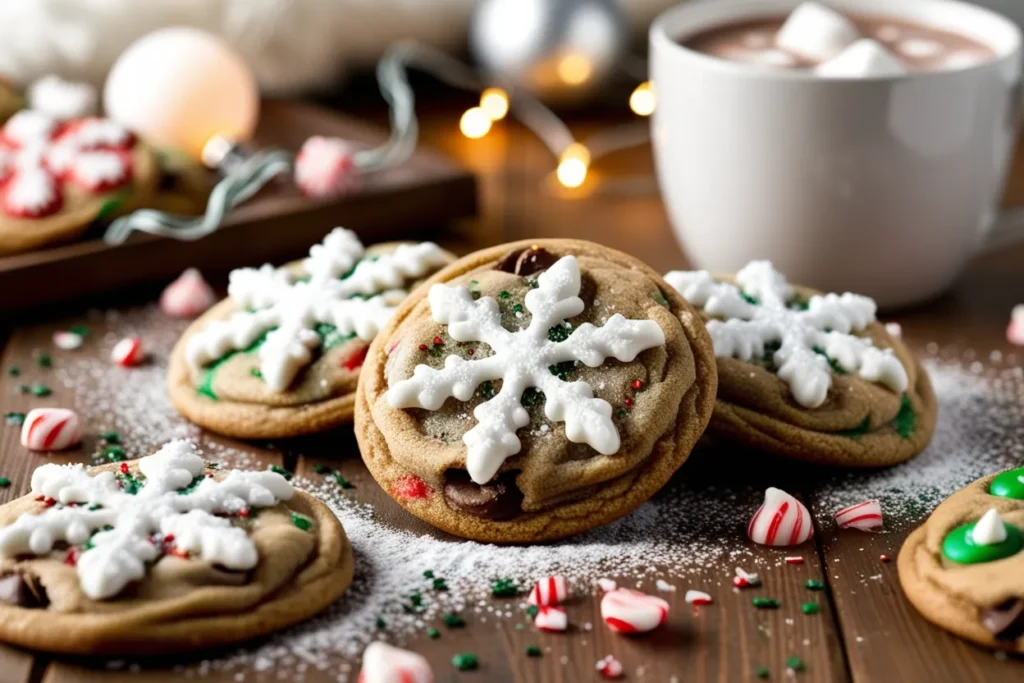 Winter Wonderland Chocolate Chip Christmas Cookies