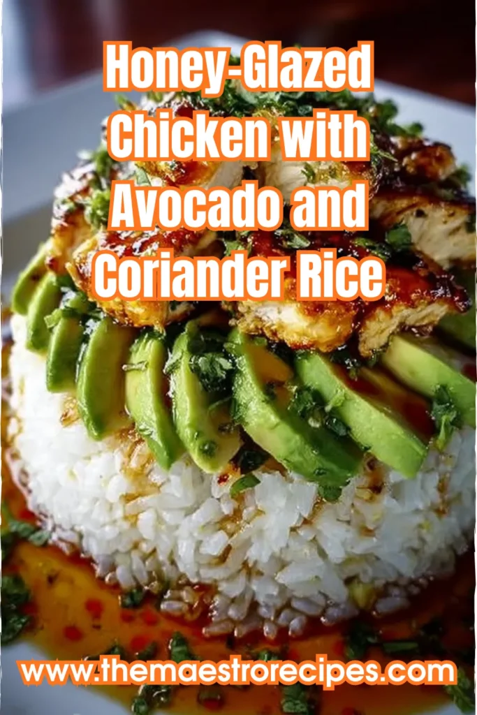Honey-Glazed Chicken with Avocado and Coriander Rice 2 13 1