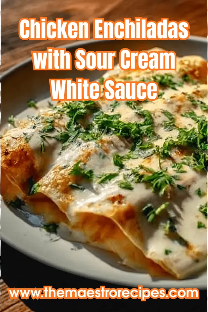 Chicken Enchiladas with Sour Cream White Sauce 2 26 1
