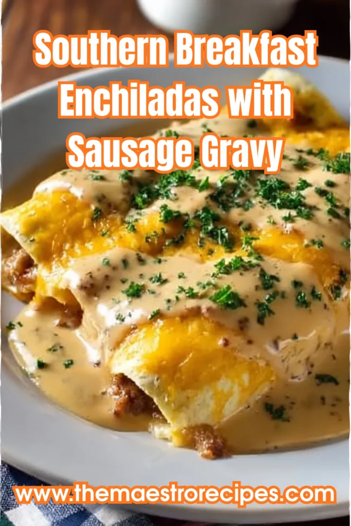 Southern Breakfast Enchiladas with Sausage Gravy 2 32 1