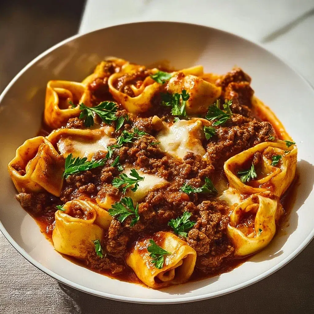 Beefy Tortellini Bake