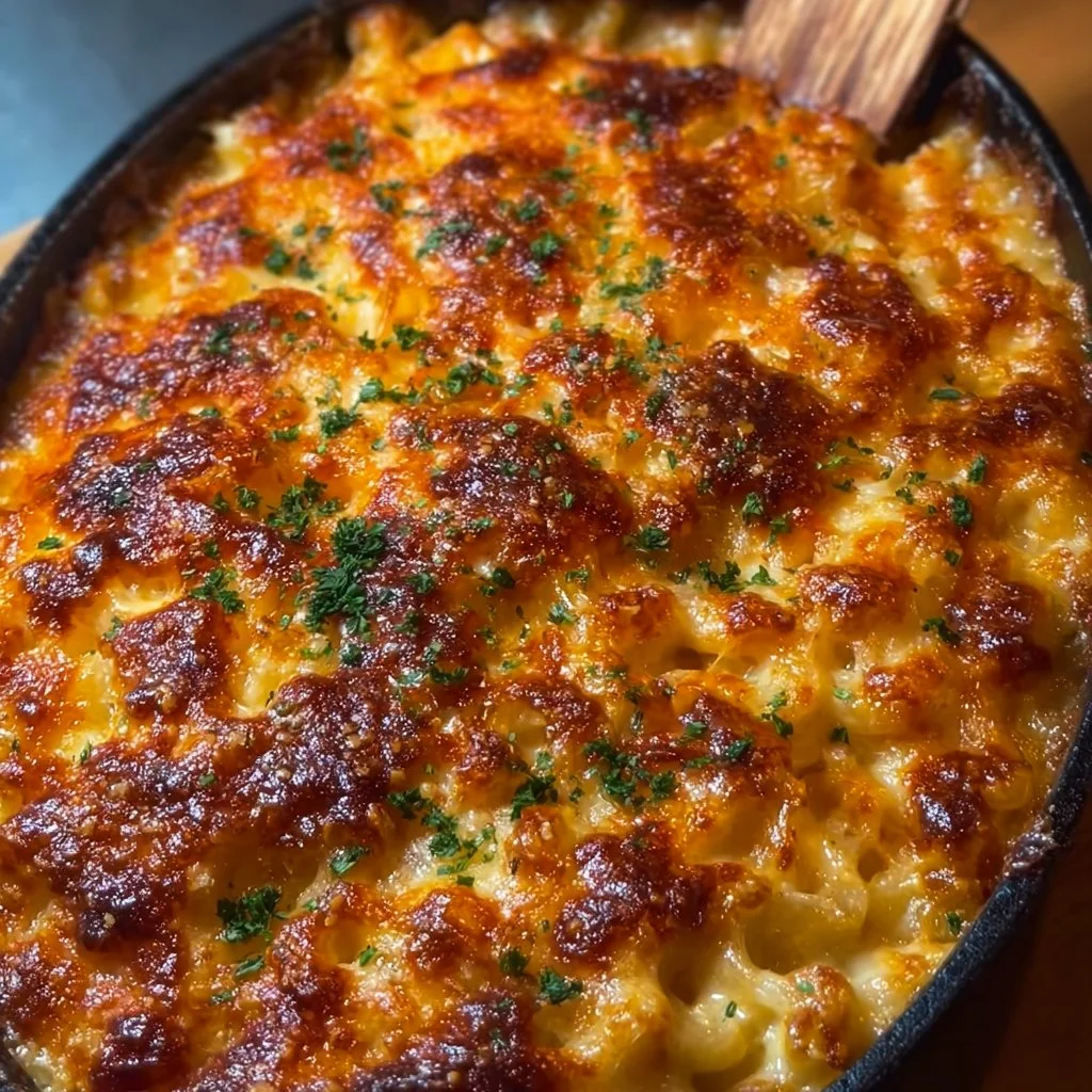 Delicious homemade mac and cheese recipe with creamy cheese sauce and pasta.