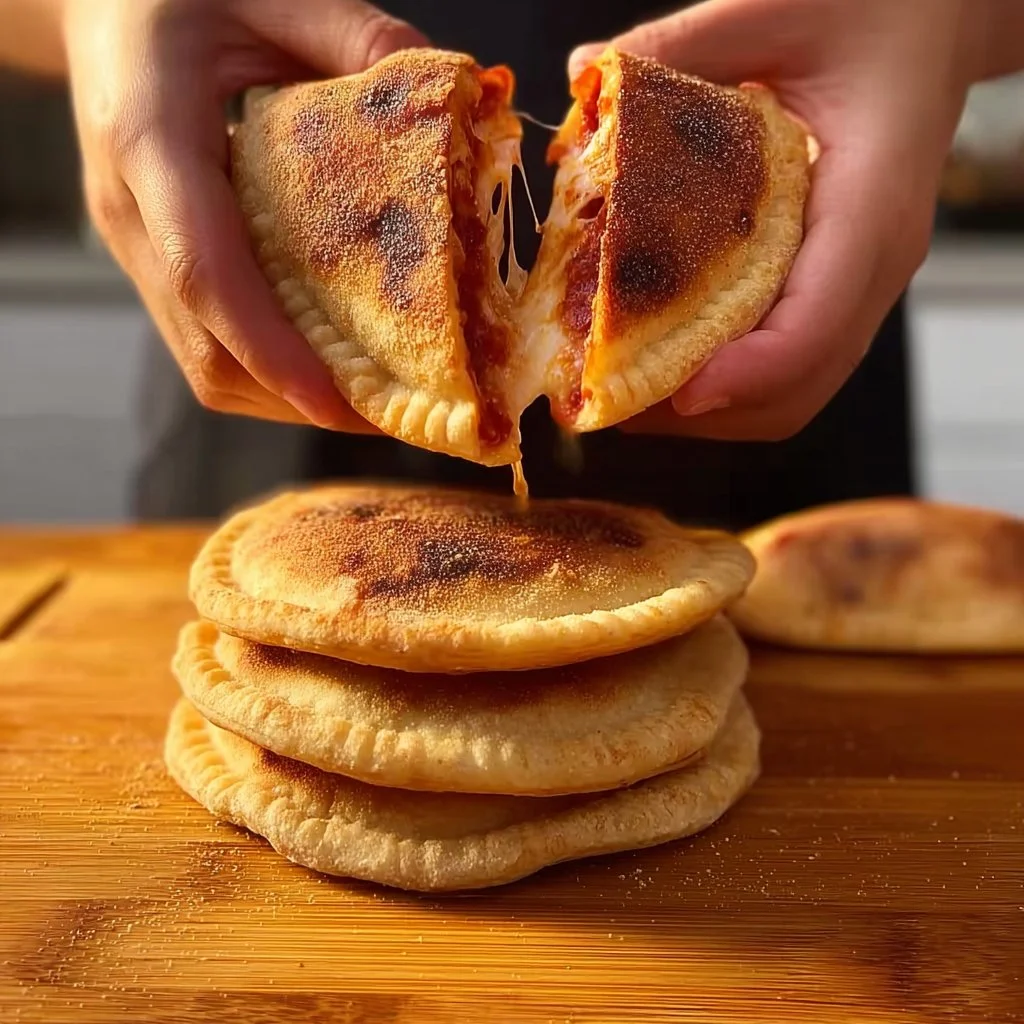 High protein pizza pockets with delicious fillings for a nutritious snack