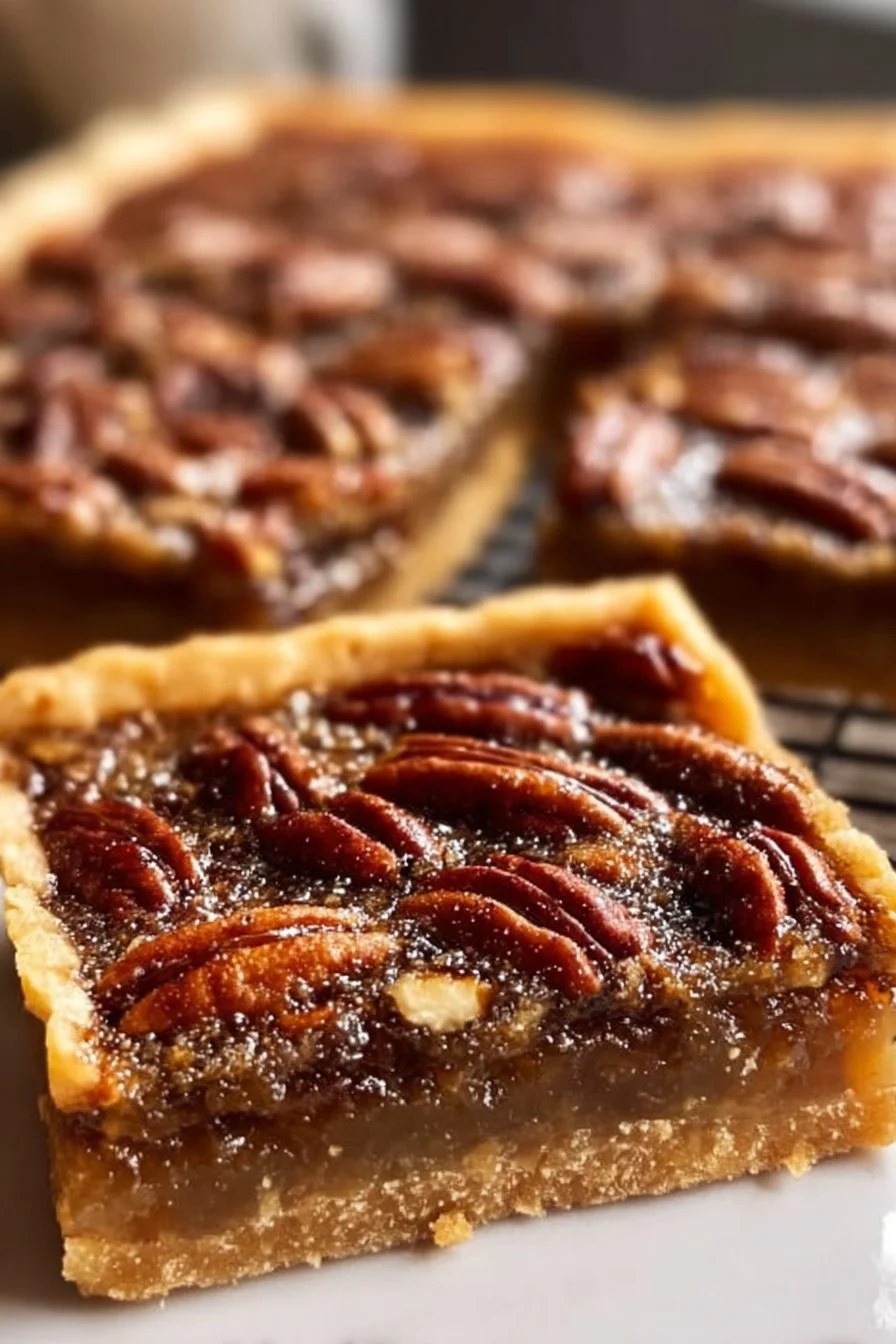 Sweet Serenity: Heavenly Pecan Pie Bars to Savor and Share 1 Delicious pecan desserts including cookie and pie bars for sweet treats.