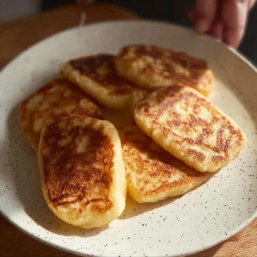 Homemade Potato Farls served with butter and herbs