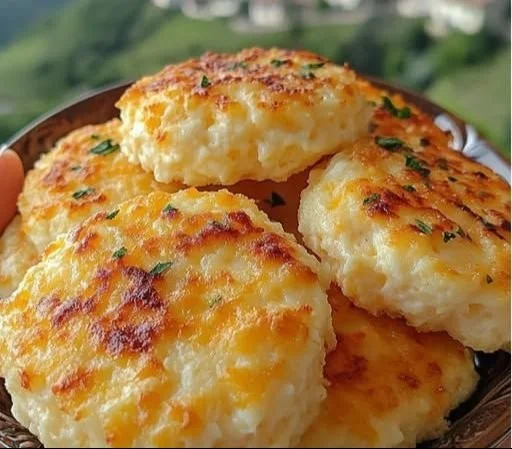 Easy air fryer keto cheddar cottage cheese biscuits recipe