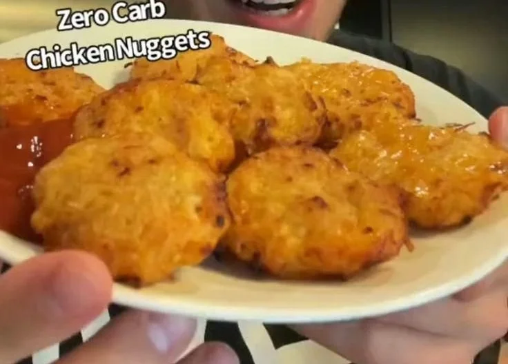 Delicious Keto Chicken Nuggets served with dipping sauce