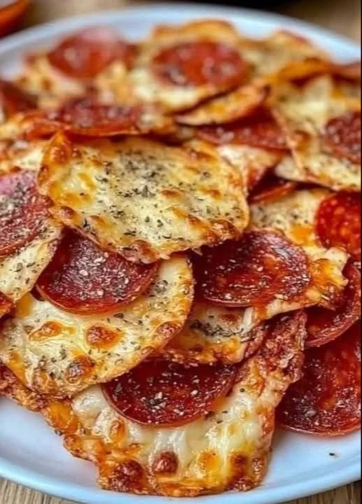 Crunchy Pepperoni Pizza Chips for a flavorful and convenient snack
