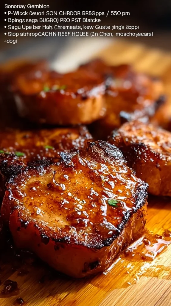 Deliciously cooked pork chop served with sides for a perfect dinner meal.