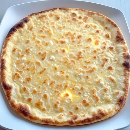 Cottage Cheese Flatbread 2 Homemade Cottage Cheese Flatbread topped with herbs and spices