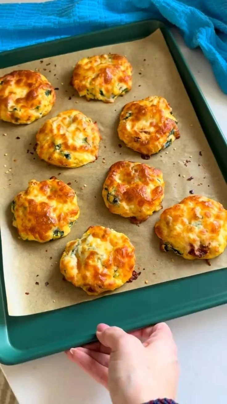 Low carb gluten free breakfast biscuits ready to serve, ideal for healthy mornings.