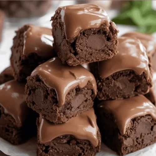 No-Bake Cottage Cheese Brownie Batter Protein Bites - Q8Rashaqa 2 No-bake cottage cheese brownie bites topped with chocolate and nuts